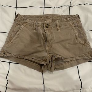 American Eagle, tan, shorts, size 2, lower waisted